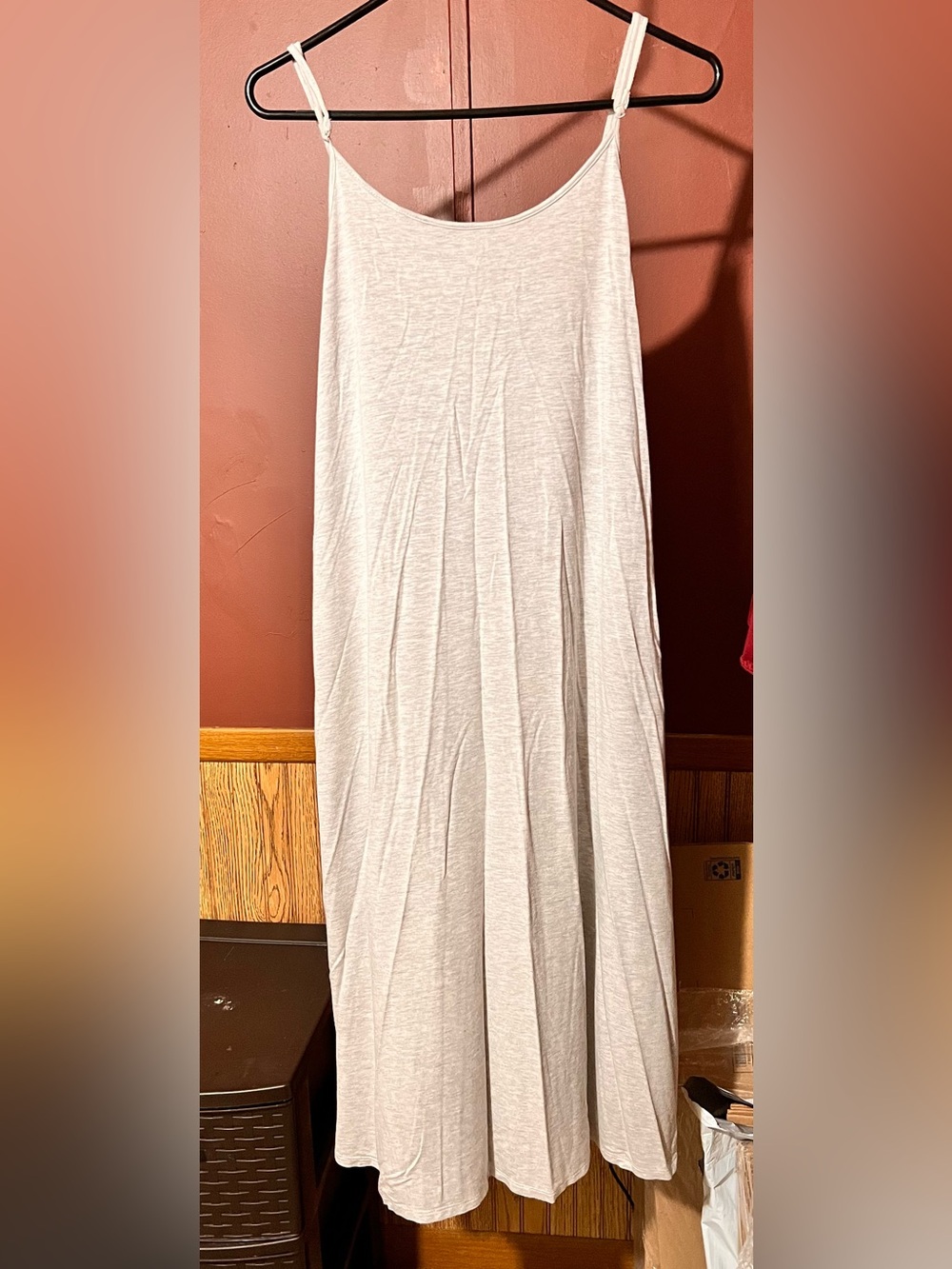 Gilligan & O'Malley Light Gray Slip Dress